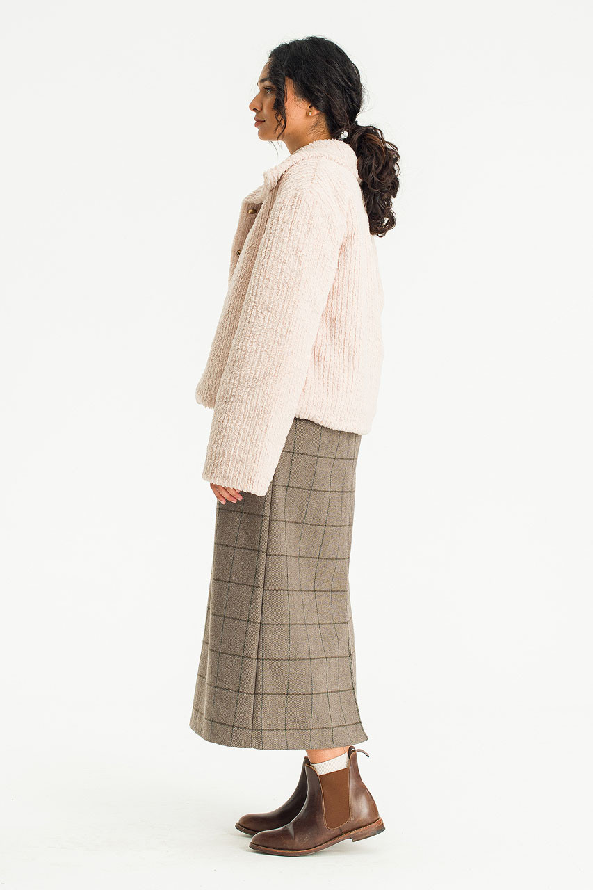 Dani Faux Fur Jacket, Beige