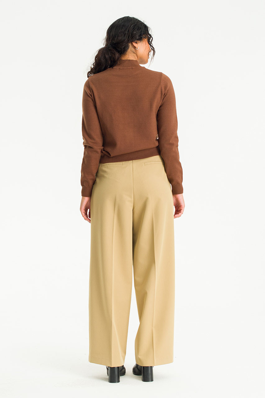 Siena Pintuck Pants, Beige