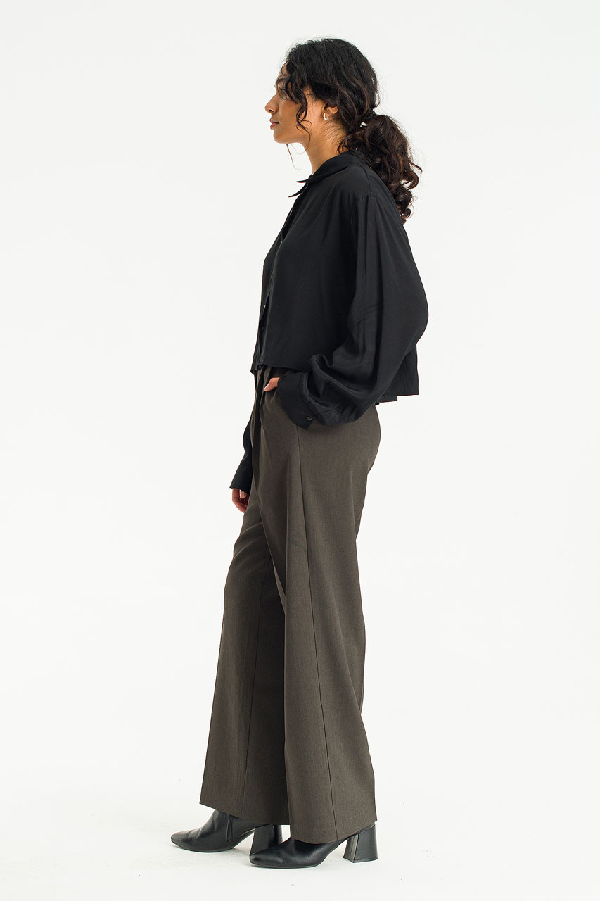 Yui Tuck Slacks, Charcoal