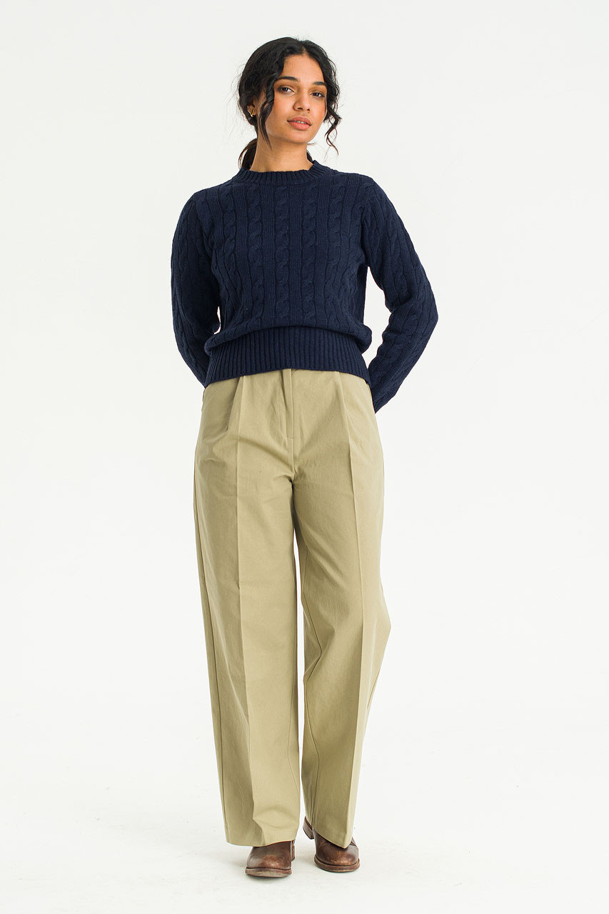 パンツ CMMAWEAR COTTON PANTS / KHAKI Pakora Cotton Pants — Khaki – La Garçonne