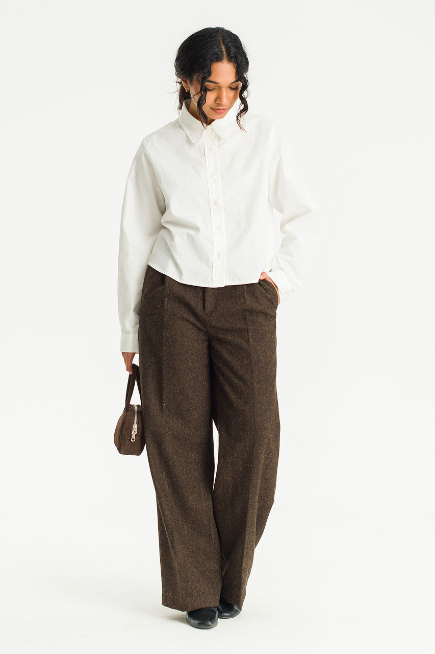 Cobi Crop Shirt, Ivory