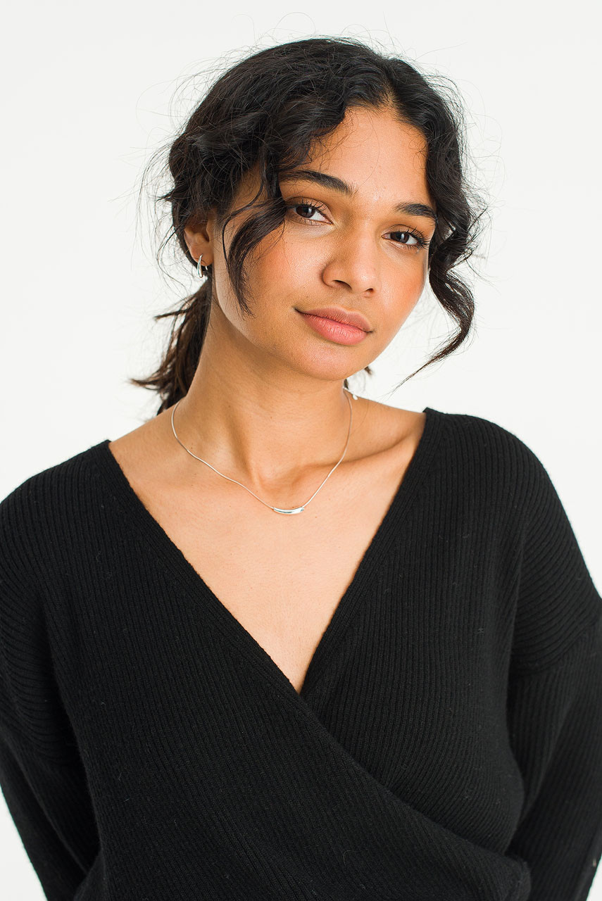 Droplet Necklace, Silver