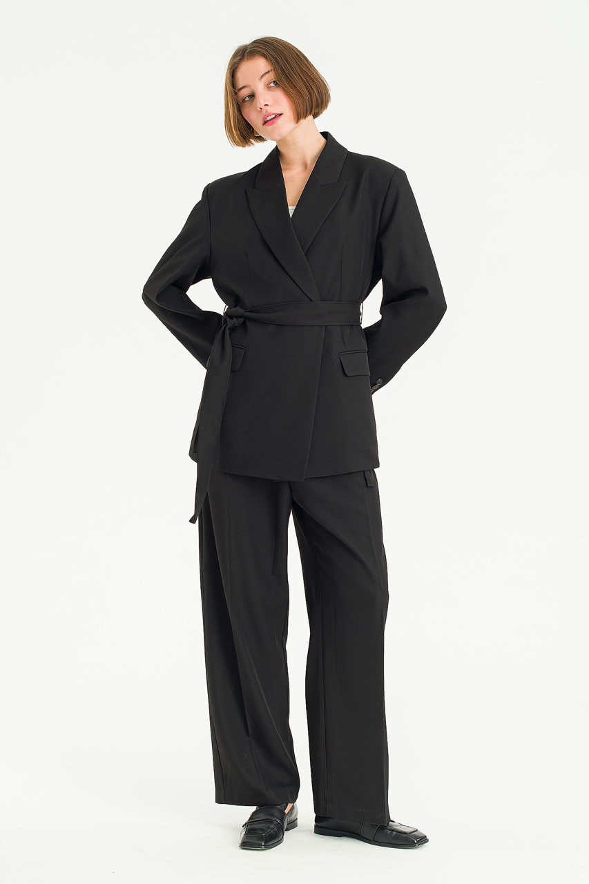 Mei Double Breasted Jacket, Black