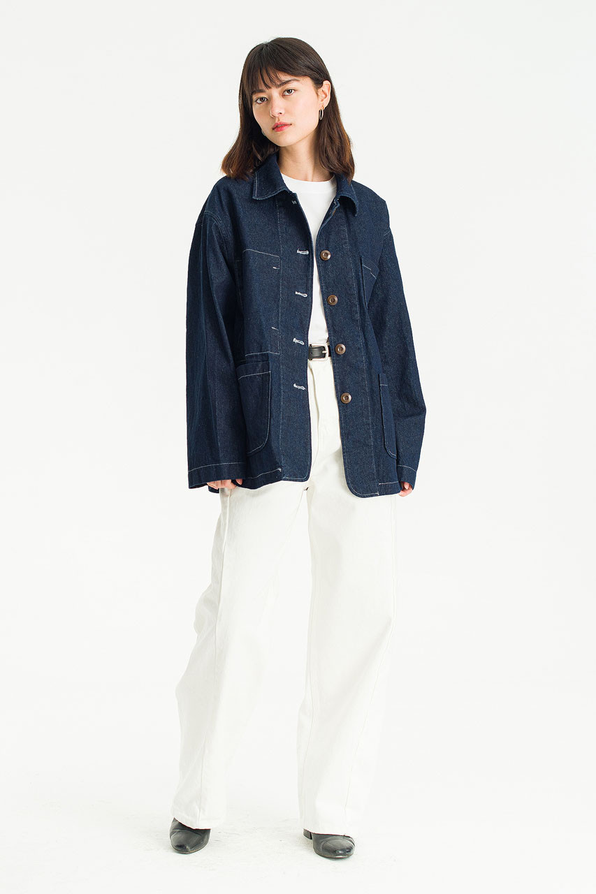 Emilie Denim Chore Jacket, Blue