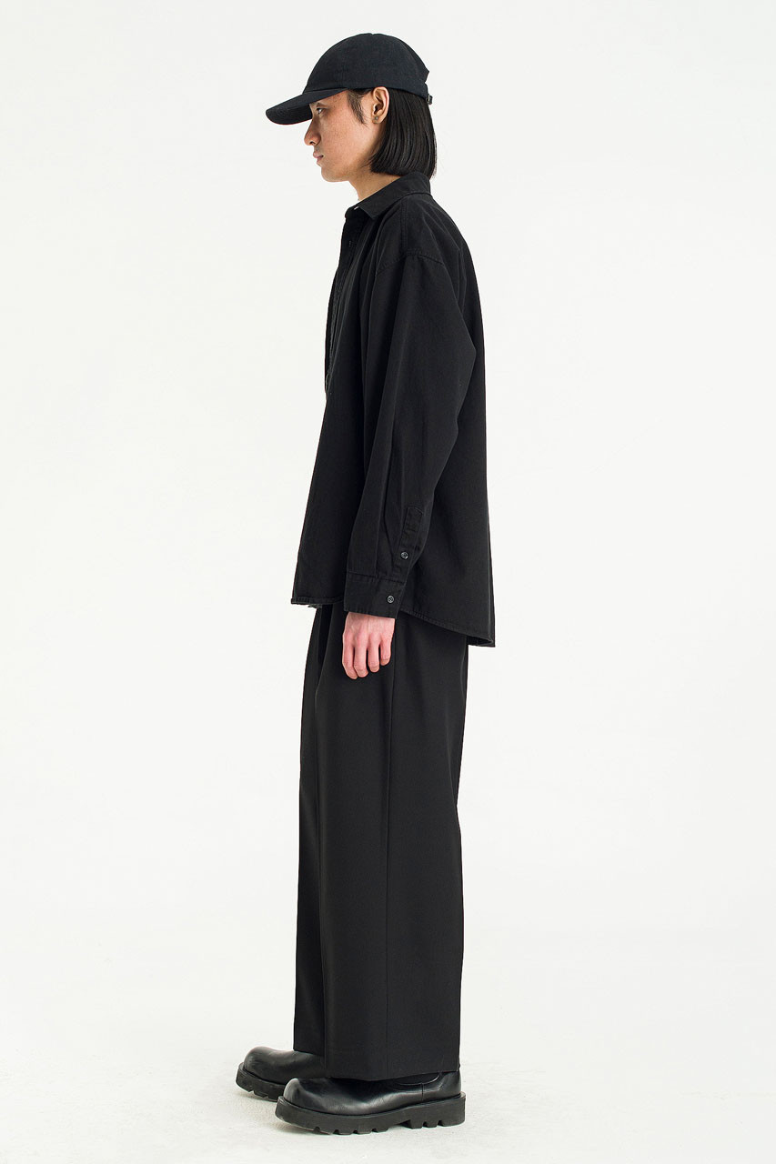 Menswear | Overdyed Shirt, Aged Black