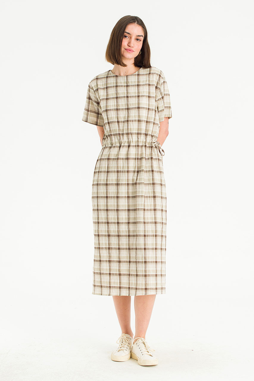 ワンピース andmary Nadia check long dress beige ANDMARY Nadia check long dress Beige ベージュ アンドマリー