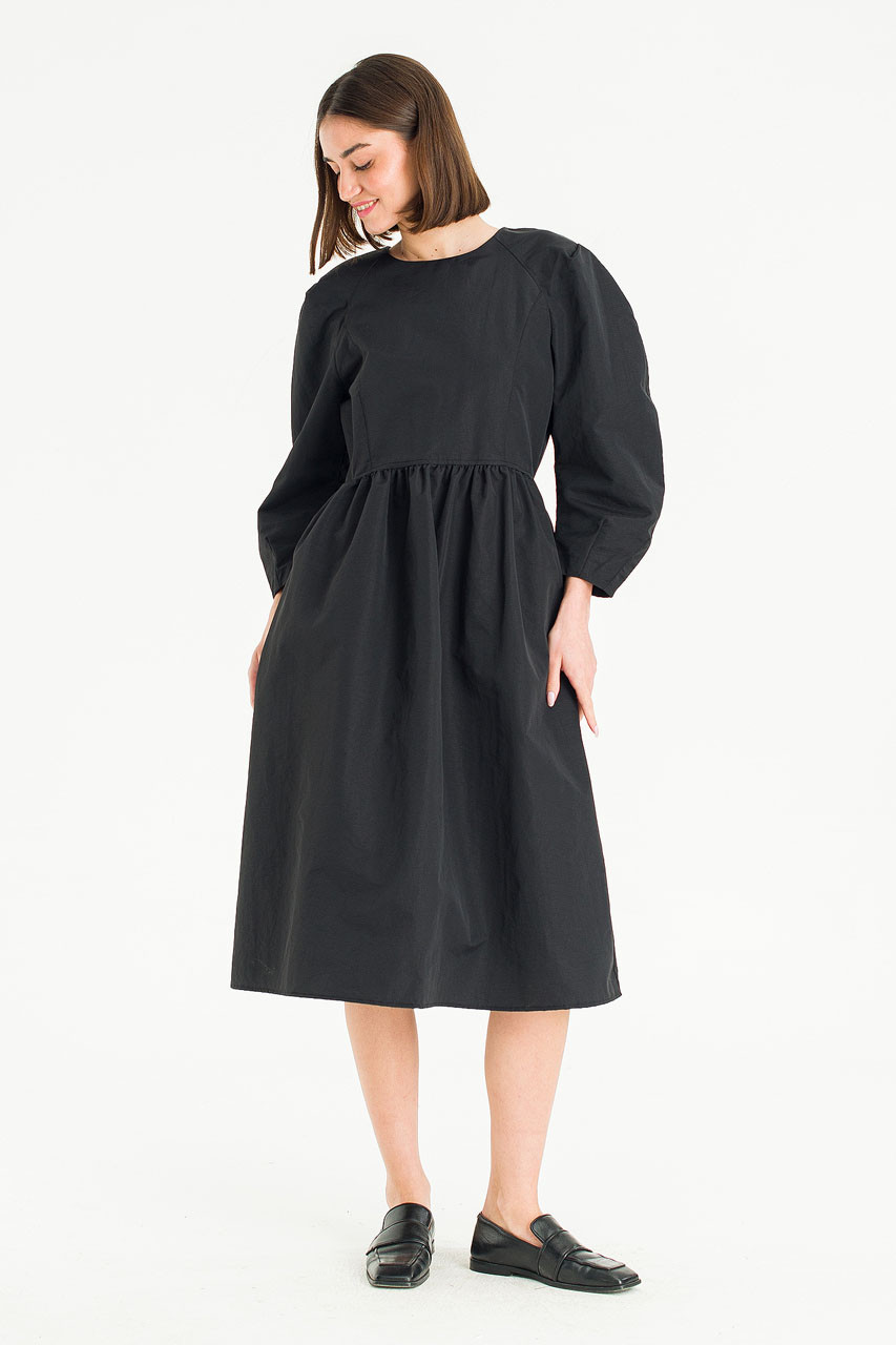 Gather Balloon Dress ブラック Gather Balloon Dress ブラック