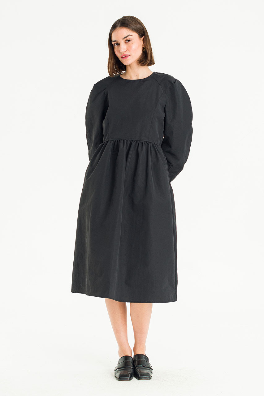 Juma Balloon Dress, Black