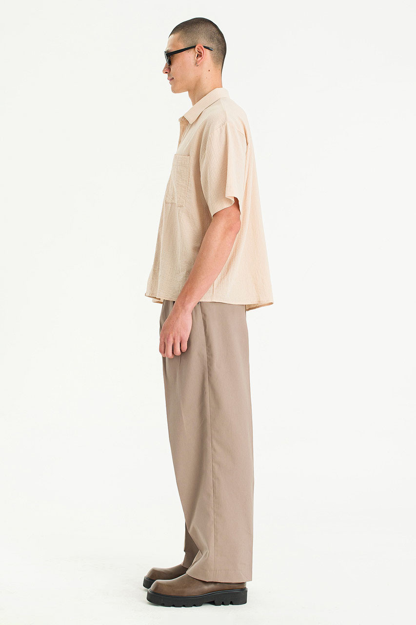 【COLOR iN ID】Cats Rivet Pintuck Pants Menswear | Rivet Pintuck Pants, Brown
