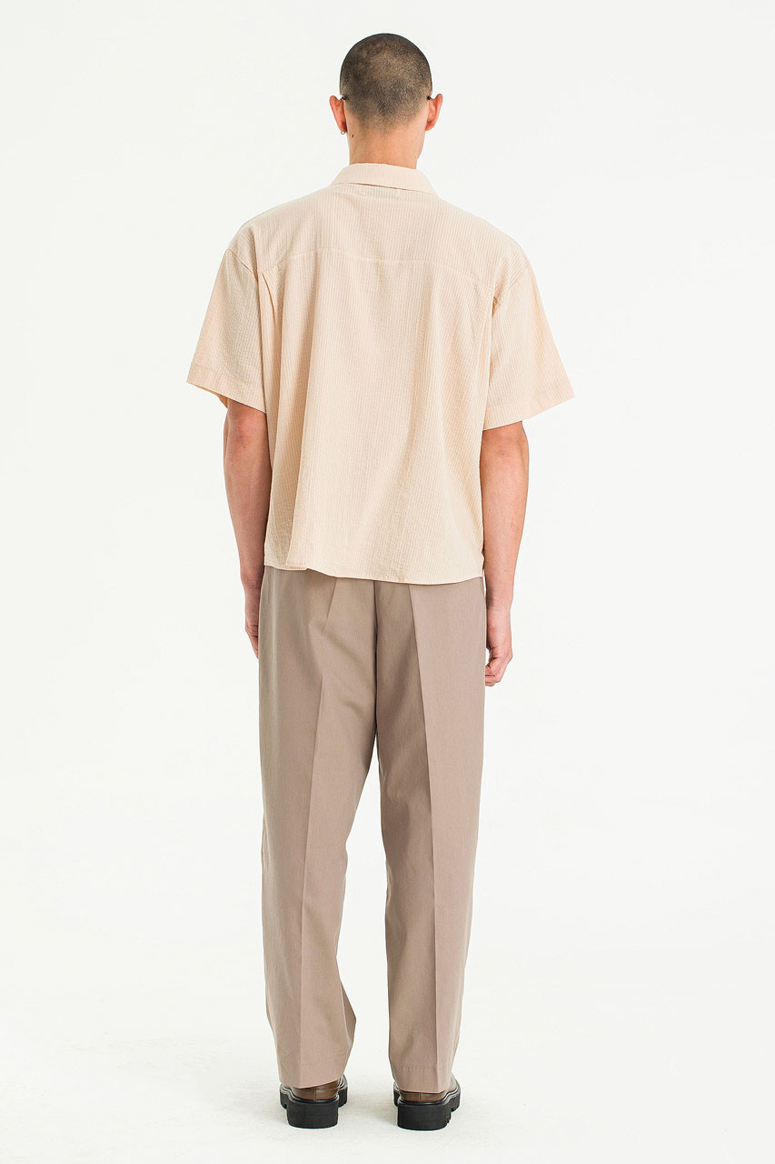 【oan】Quart Rivet Puttig Pants Menswear | Rivet Pintuck Pants, Brown