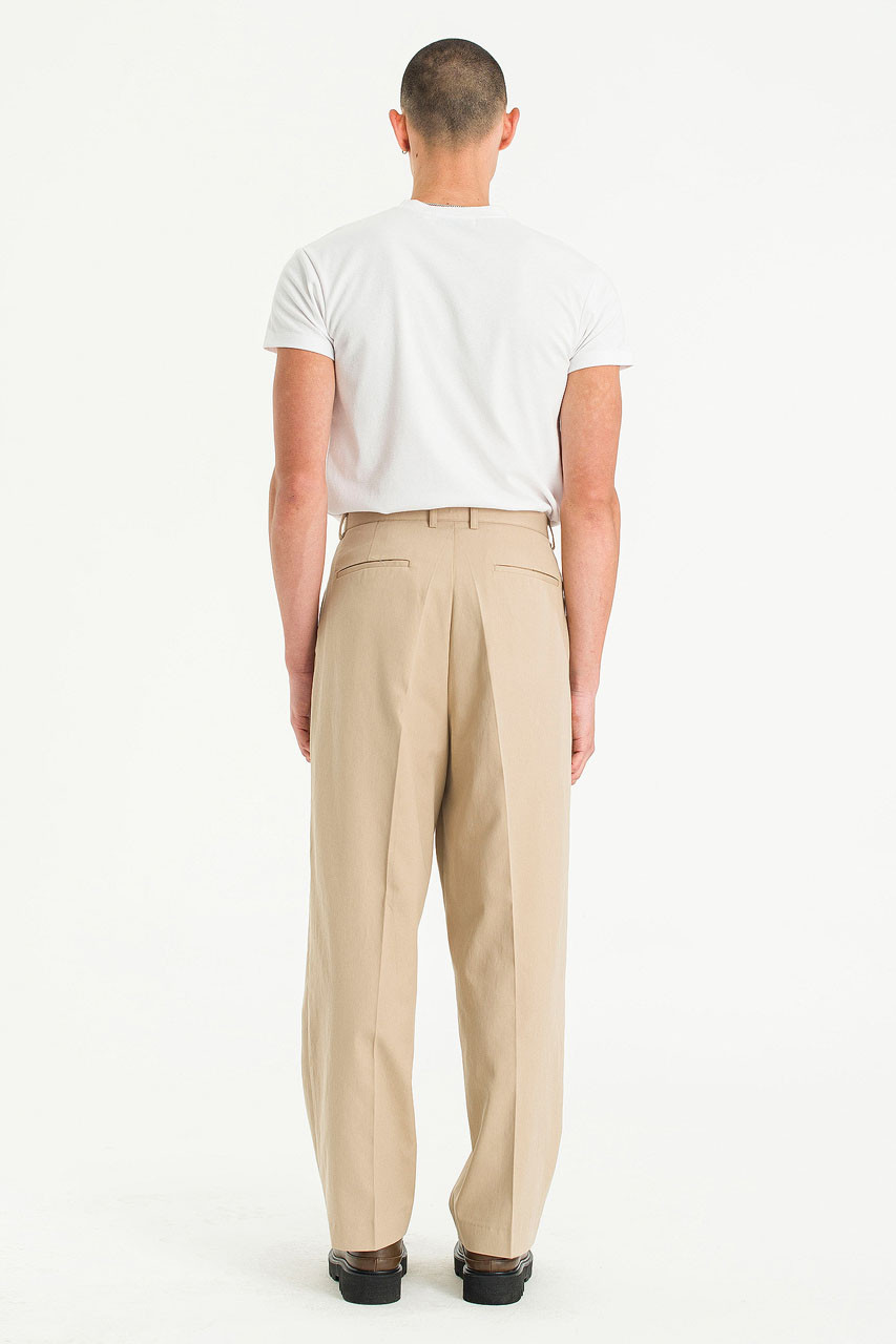 【oan】Quart Rivet Puttig Pants Menswear | Rivet Pintuck Pants, Beige