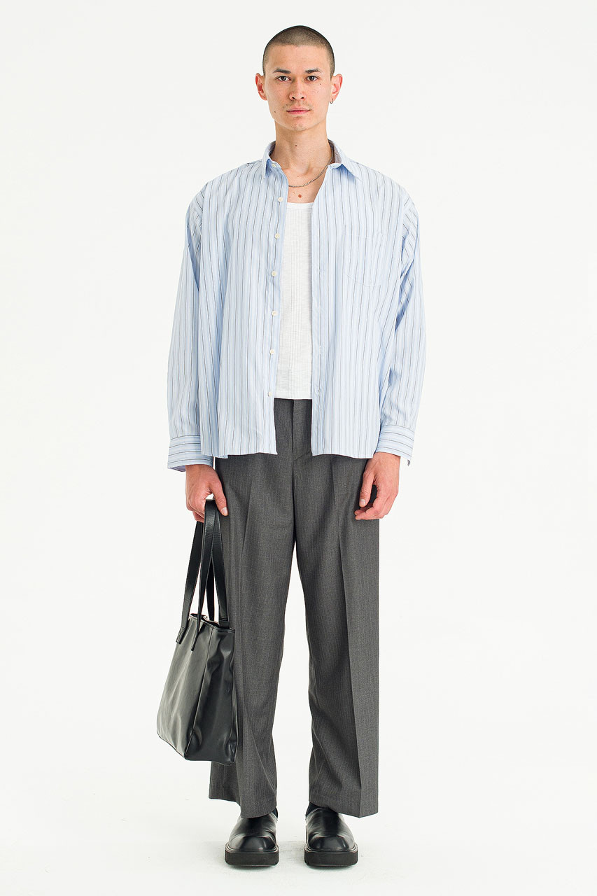 Menswear | Heritage Striped Shirt, Sky