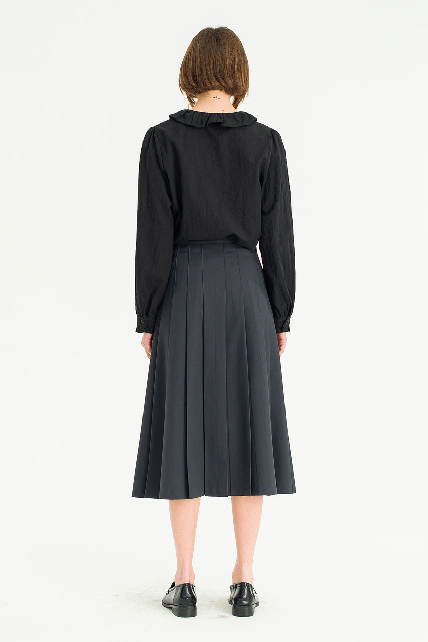 美品Theory Soft Lawn Pleated Cami ブラック 一部限定カラー Soft Lawn Accordion Pleat Skirt | WOMEN