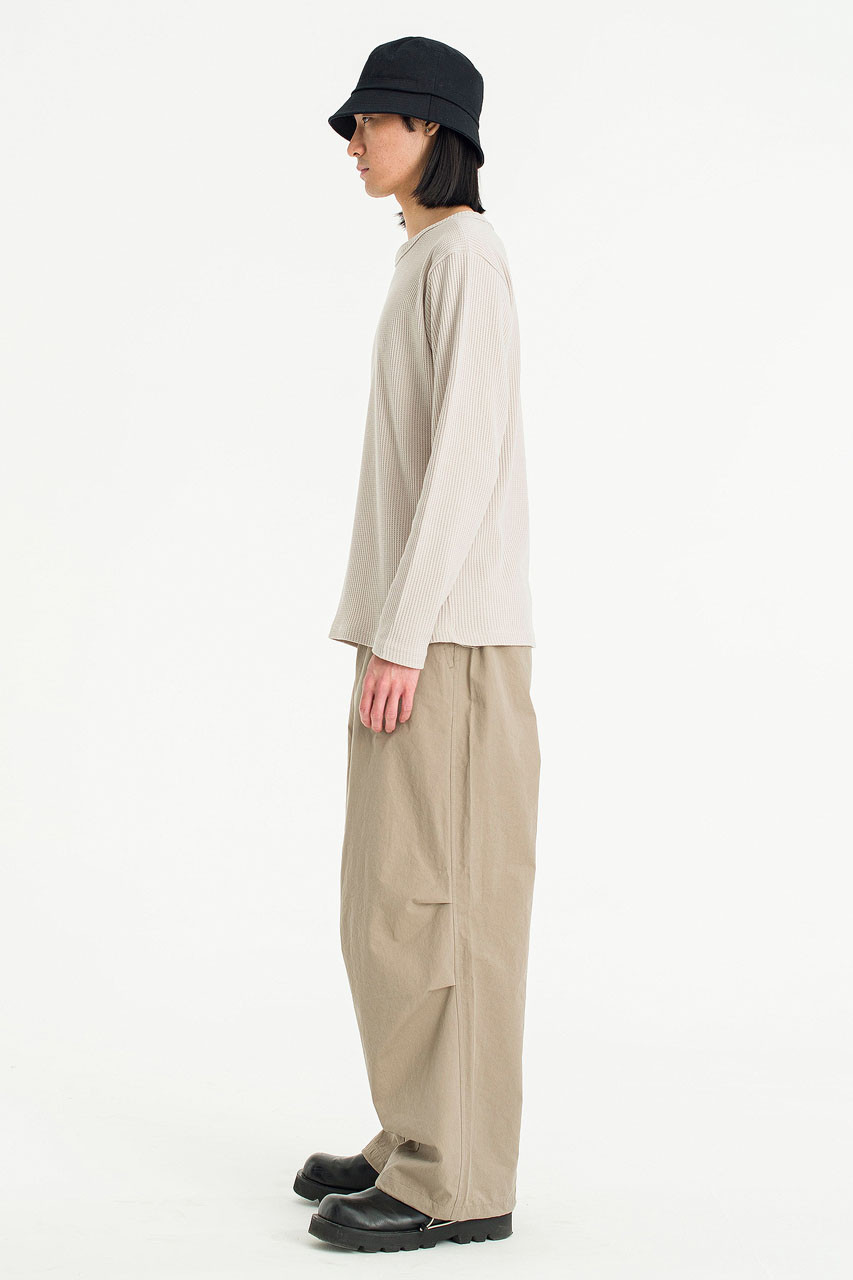 Menswear | Slim-Fit Waffle Tee, Beige