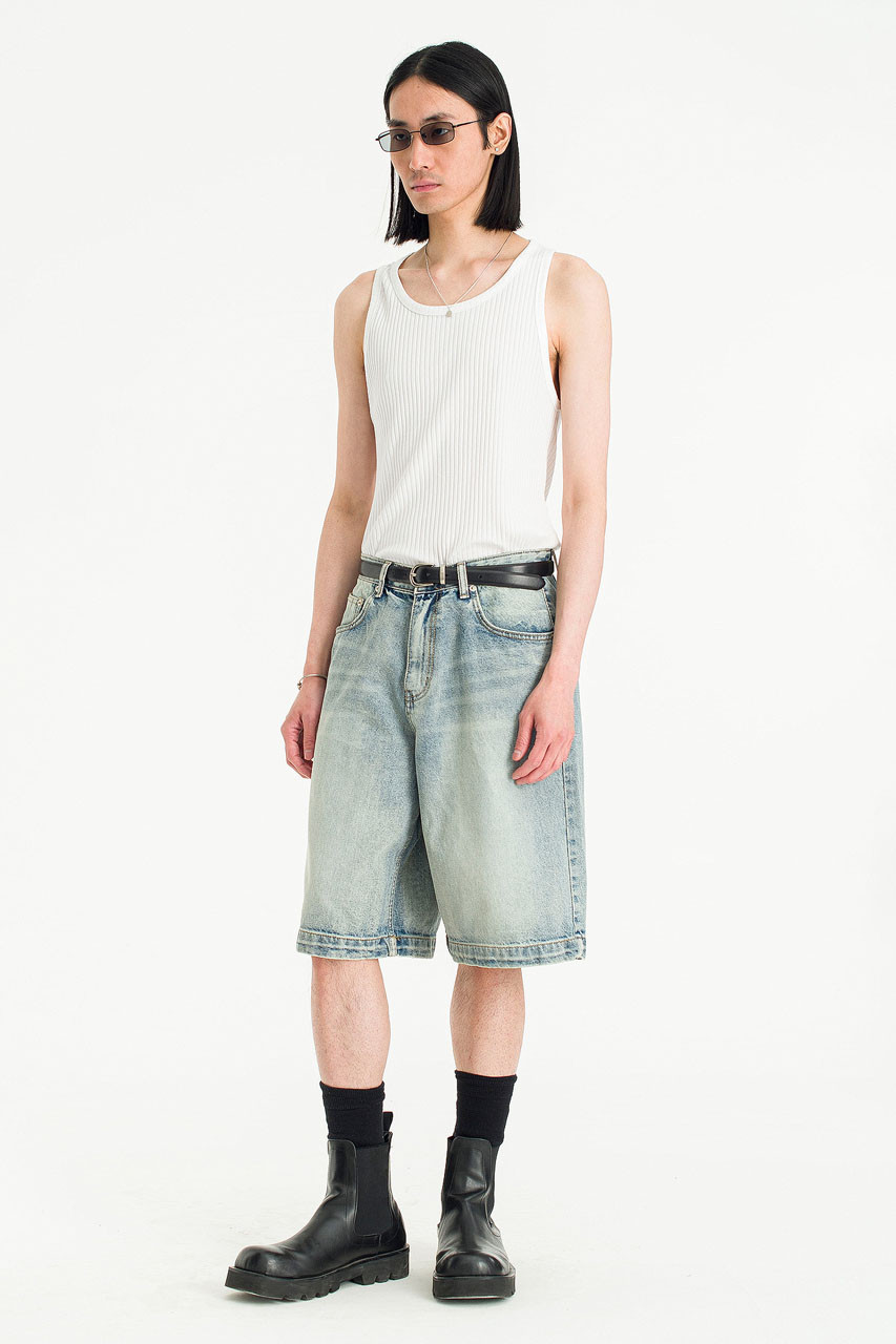 Menswear | Bermuda Jean Shorts, Blue