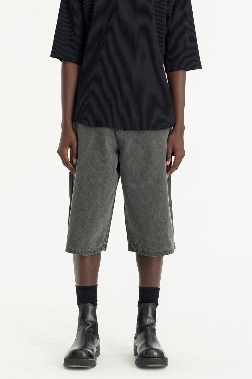 Menswear | Dyed Work Shorts, Charcoal