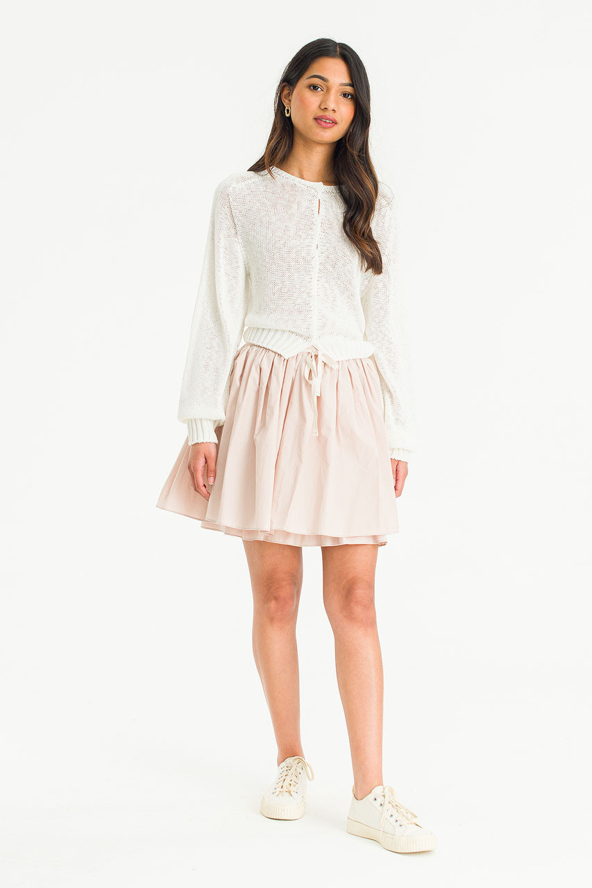 【専用】 Coco check pleats skirt pink beige ANDMARY】Coco check pleats skirt