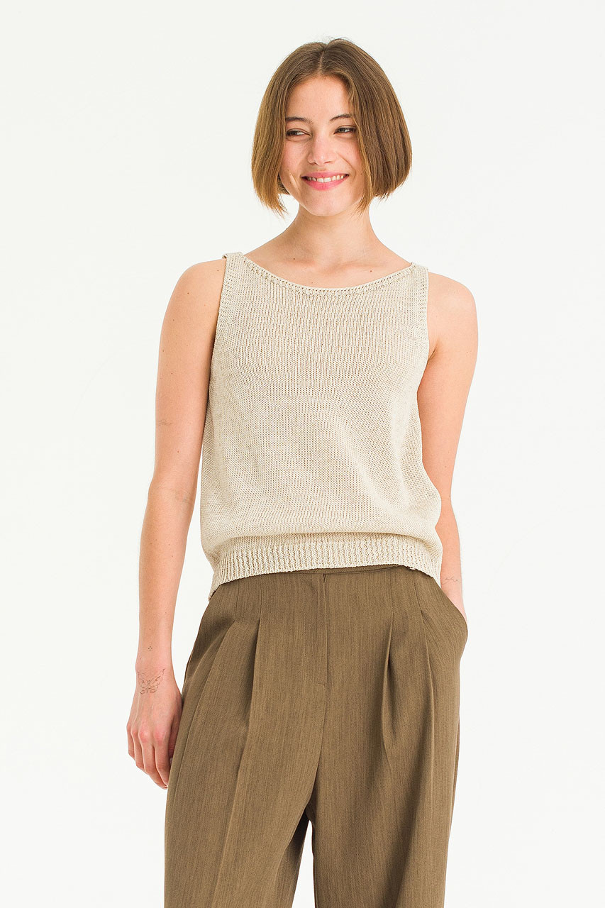 Summer Knit Cami, Oat