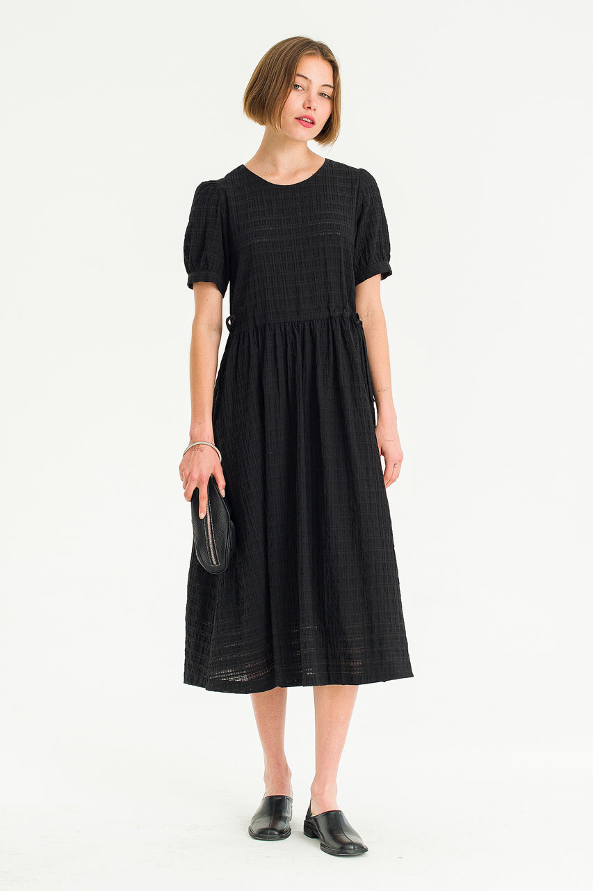 Lucia Check Dress, Black