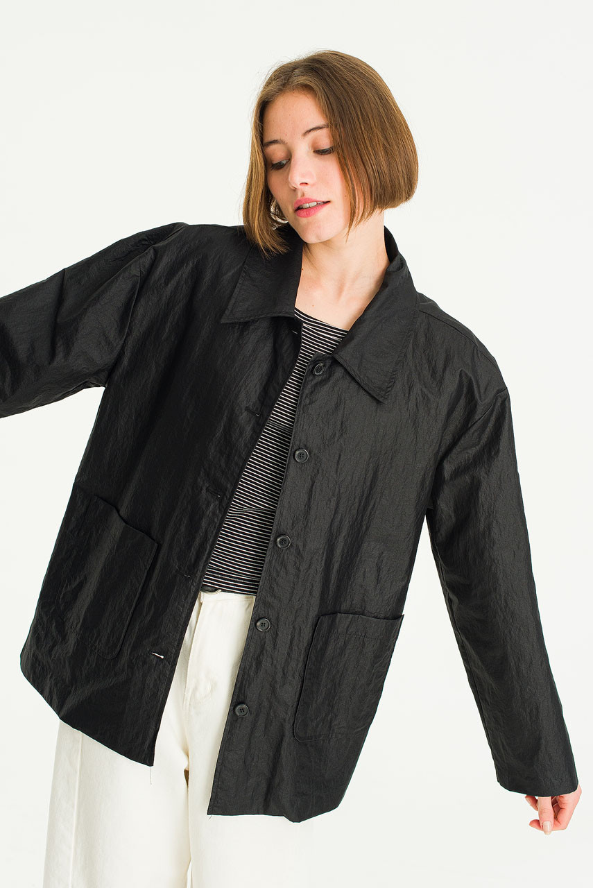 Marais Coated Jacket, Black