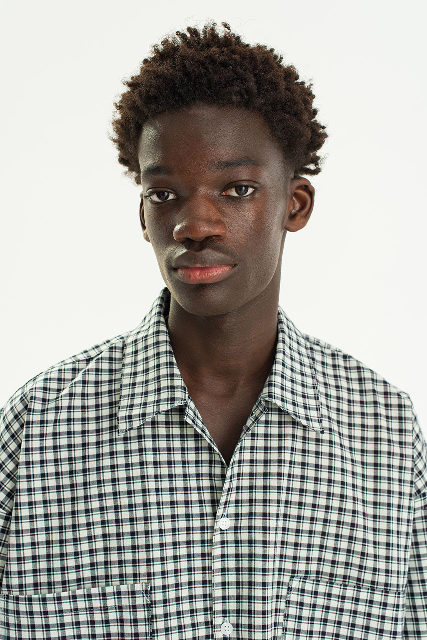 Menswear | Check Short-Sleeve Shirt, Ivory