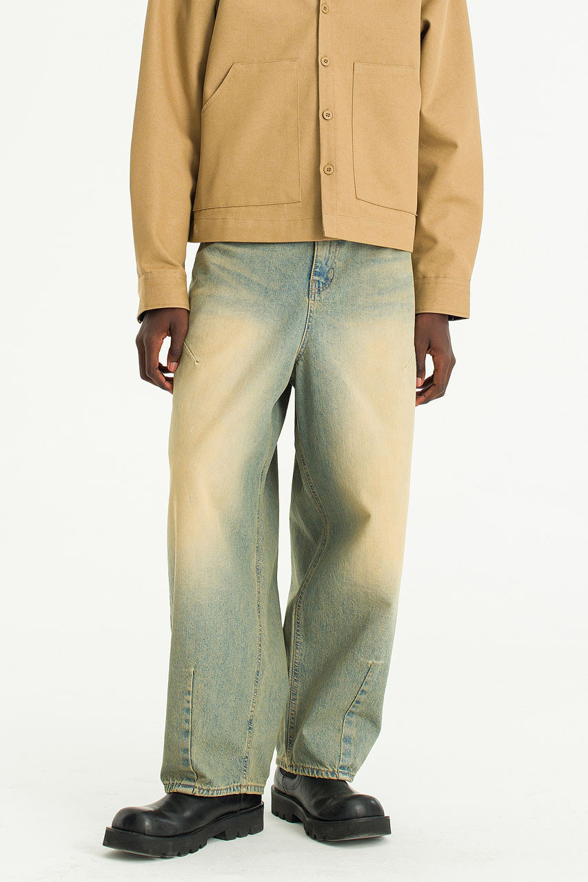Menswear | Darting Balloon Jeans, Sand