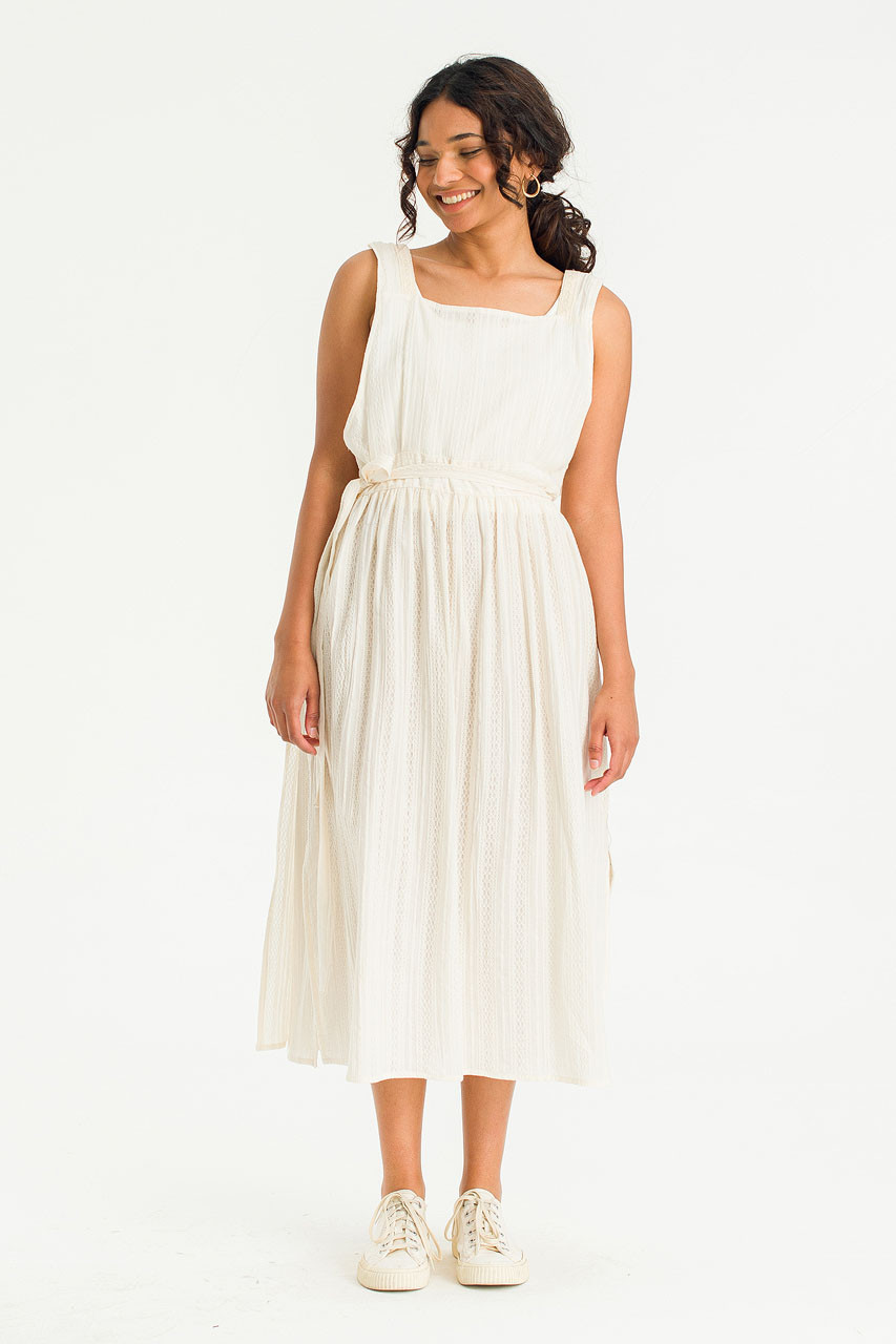 Julia Lace Apron Dress, Ivory