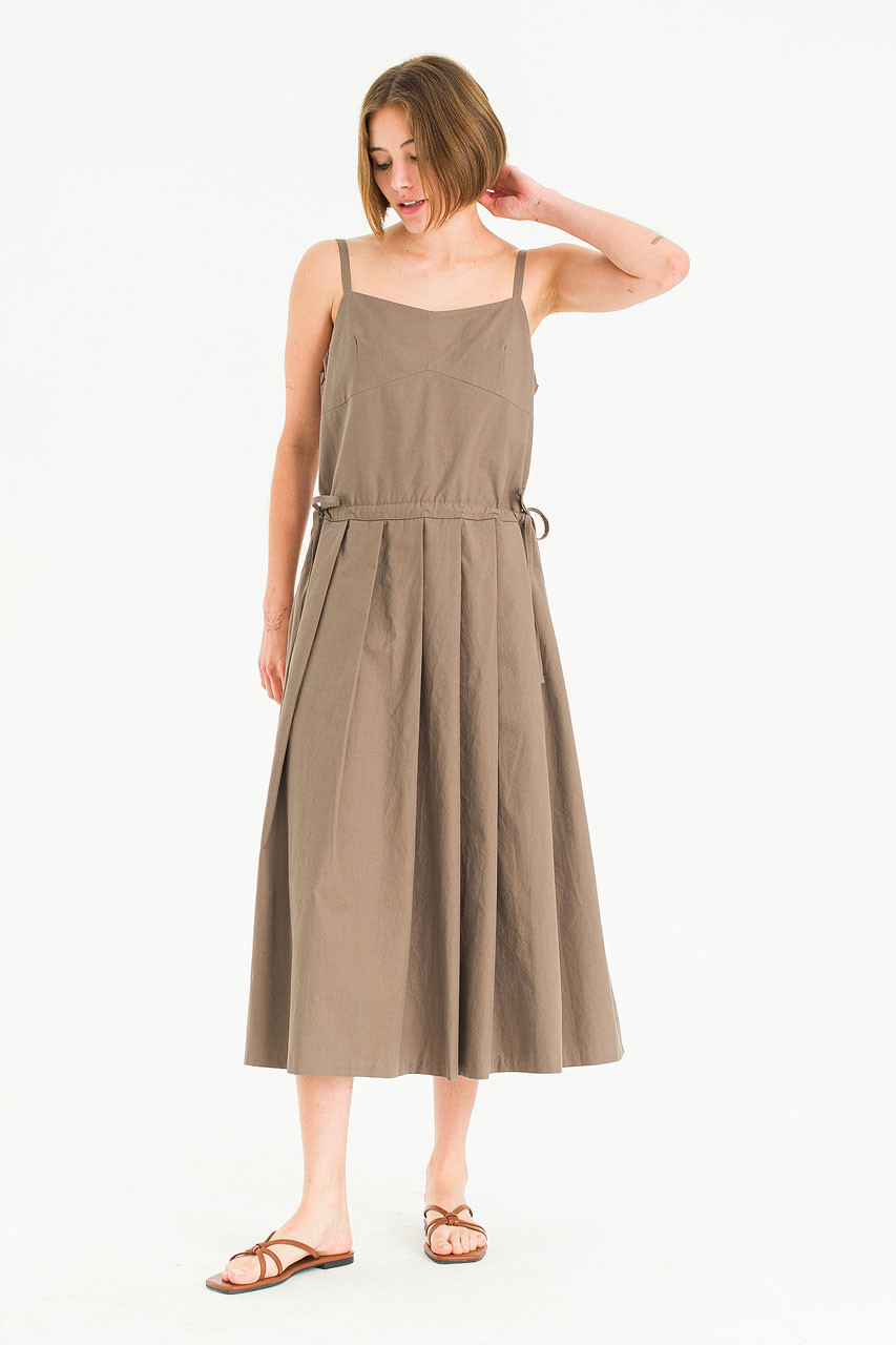 Atelier Tie Dress, Brown