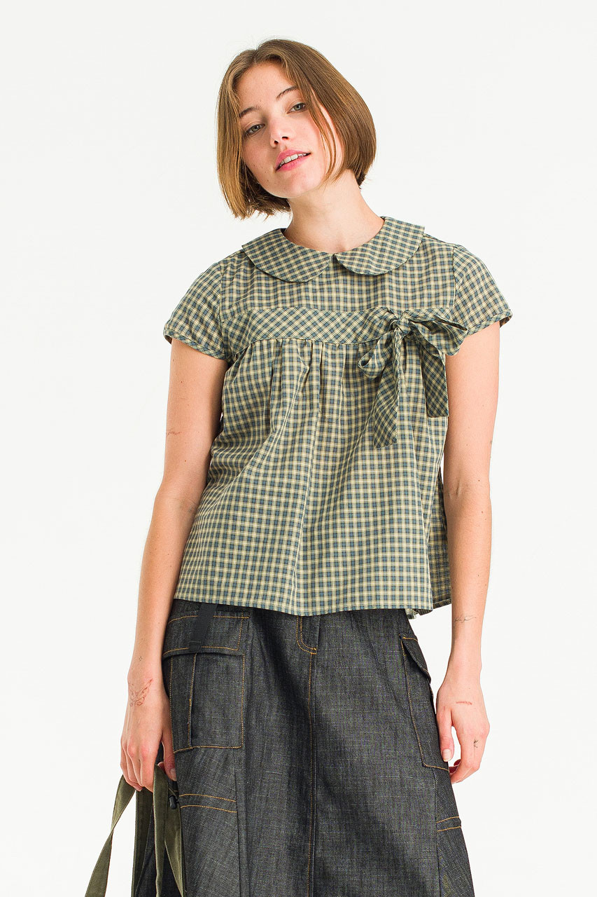 Eve Ribbon Blouse, Green