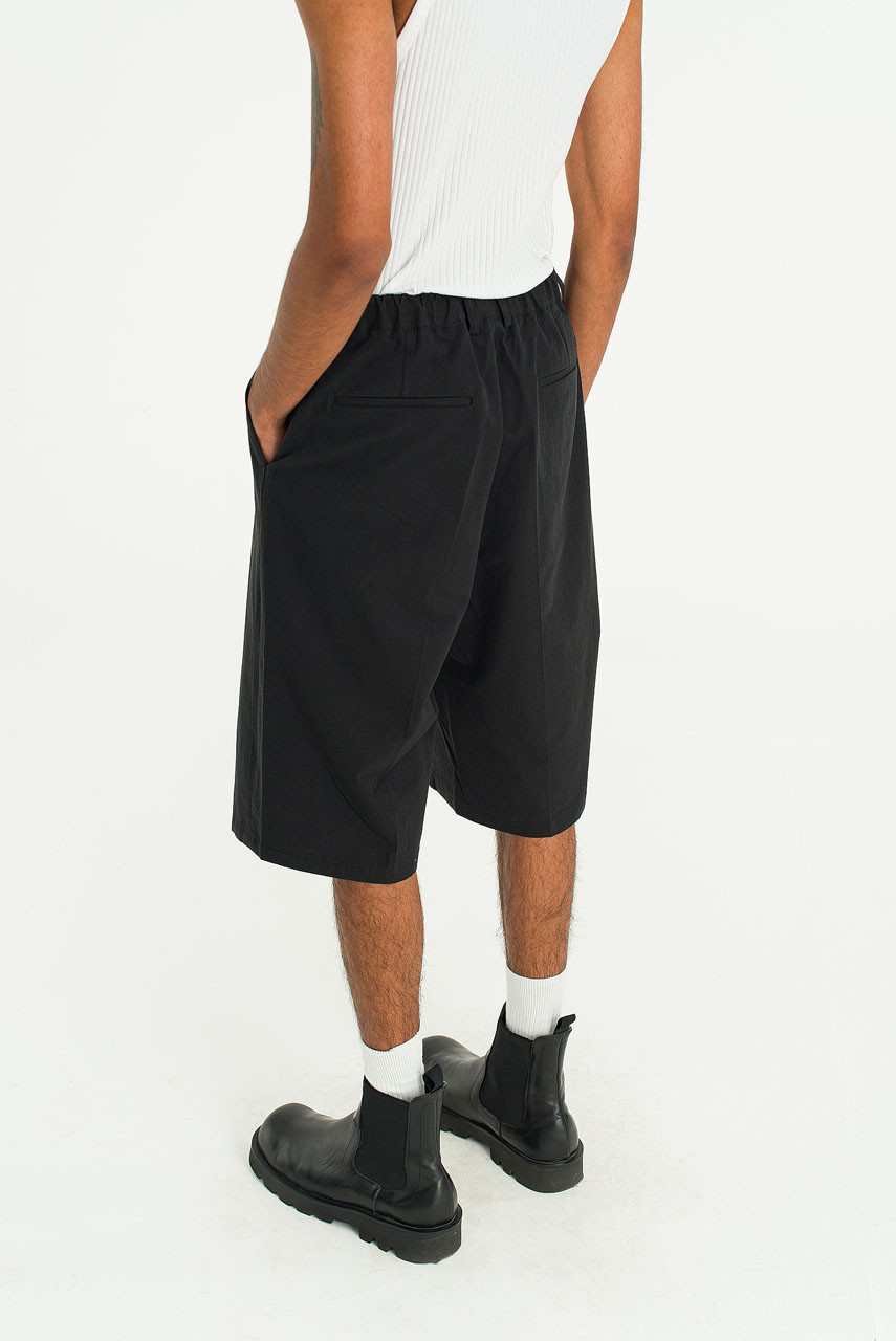 Menswear | D-Ring Bermuda Shorts, Black