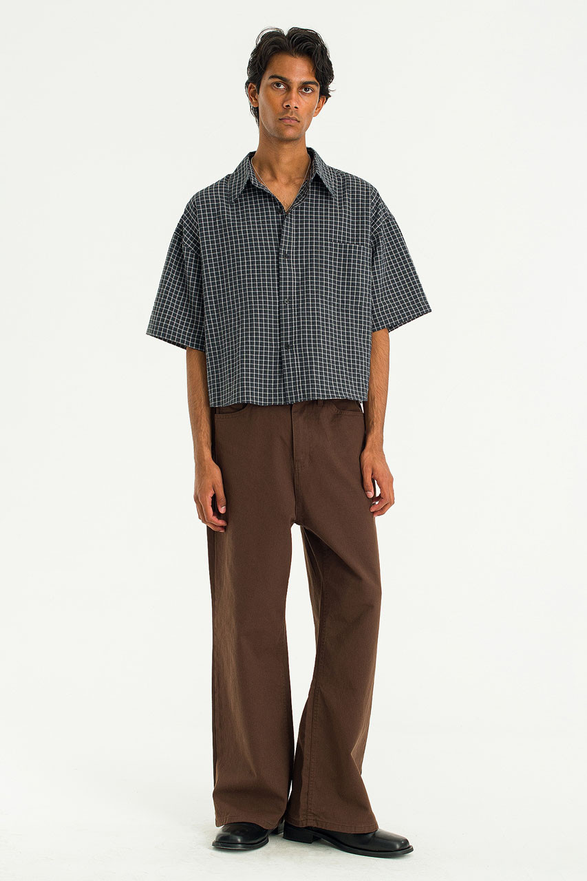 【BAON】[unisex] Masako Pocket Check Over Shirt BAON】[unisex] Masako Pocket Check Over Shirt FreshService