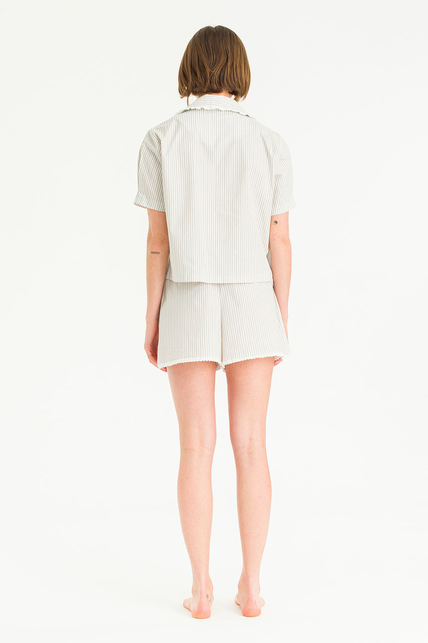 Ribbon Sailor Pj Set, Ivory