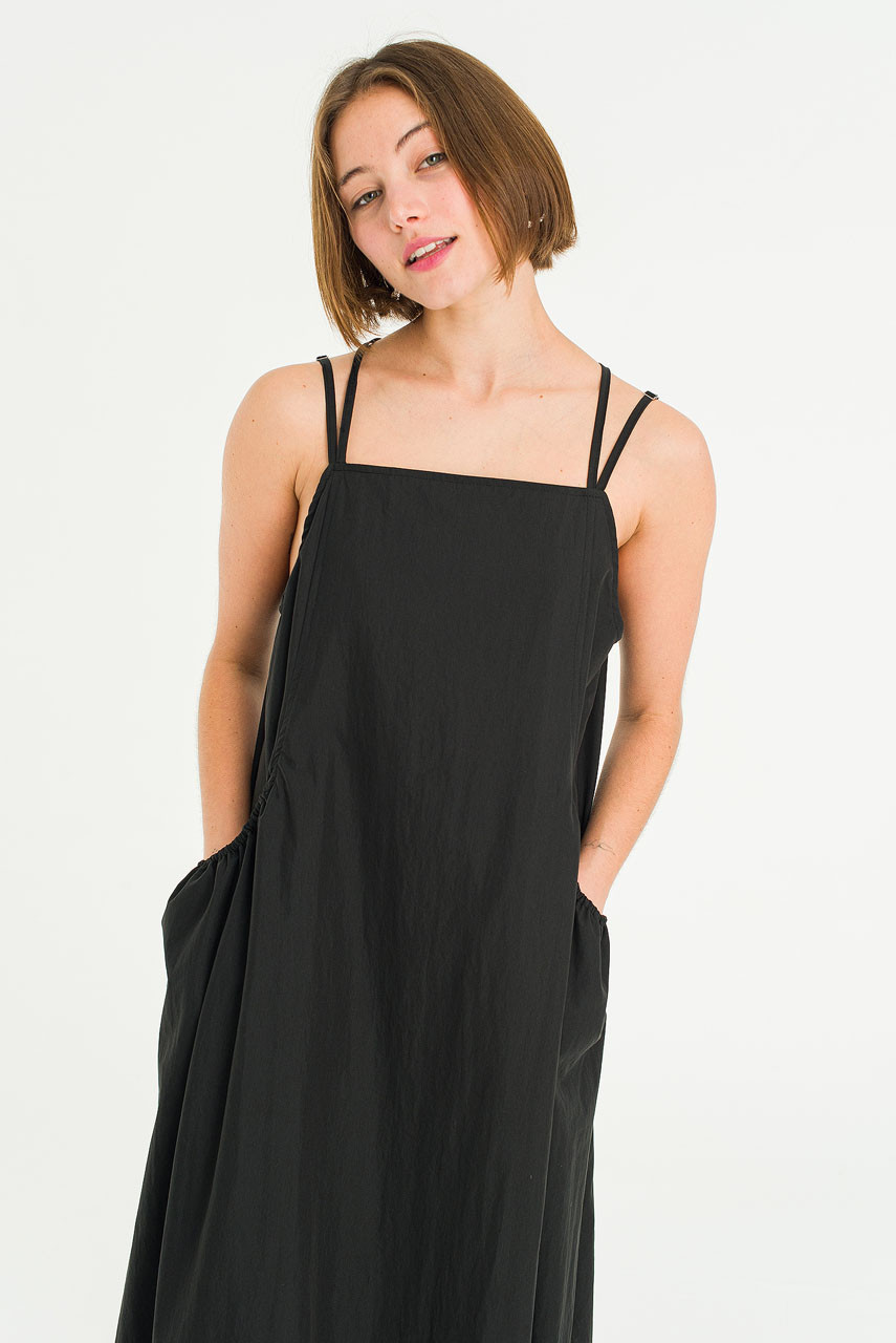 Bow String Dress, Black