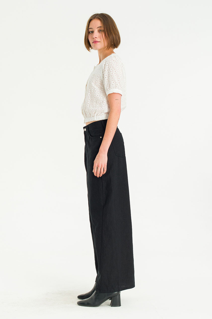 Pique Peony Top, Ivory