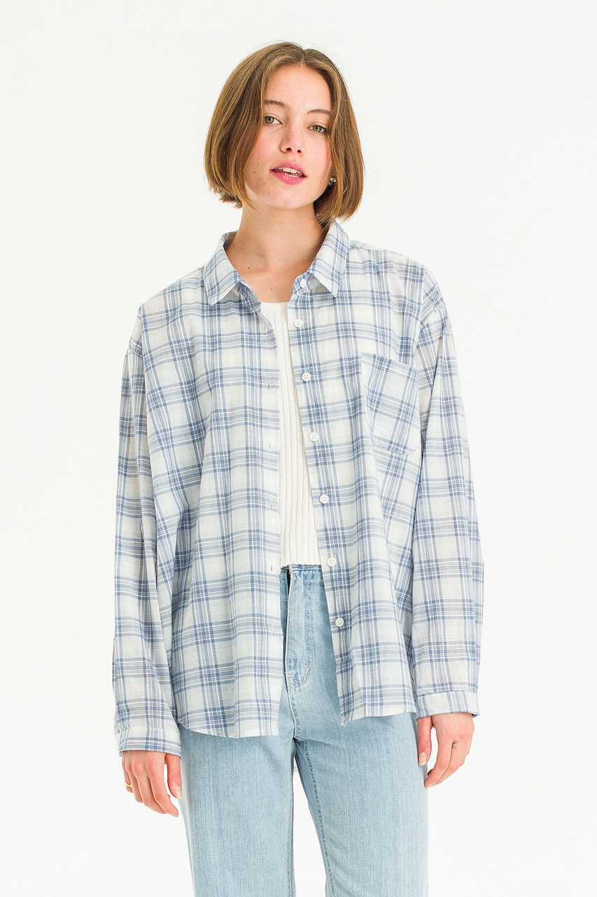 Sunday Plaid Shirt, Blue