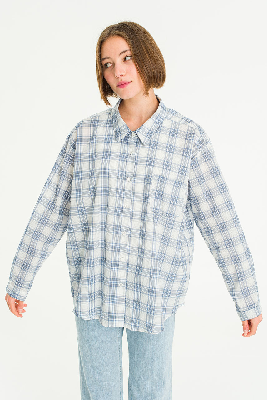 Sunday Plaid Shirt, Blue