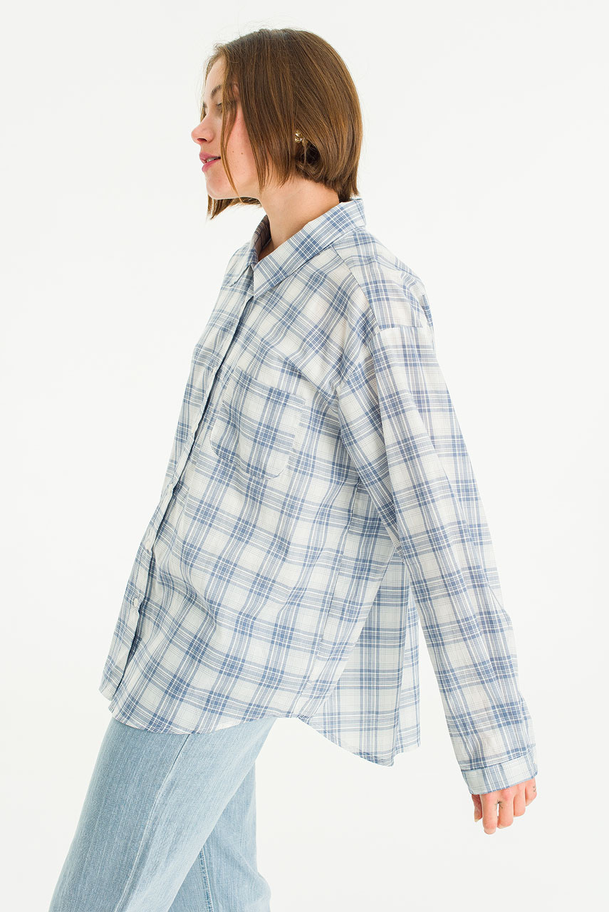 Sunday Plaid Shirt, Blue