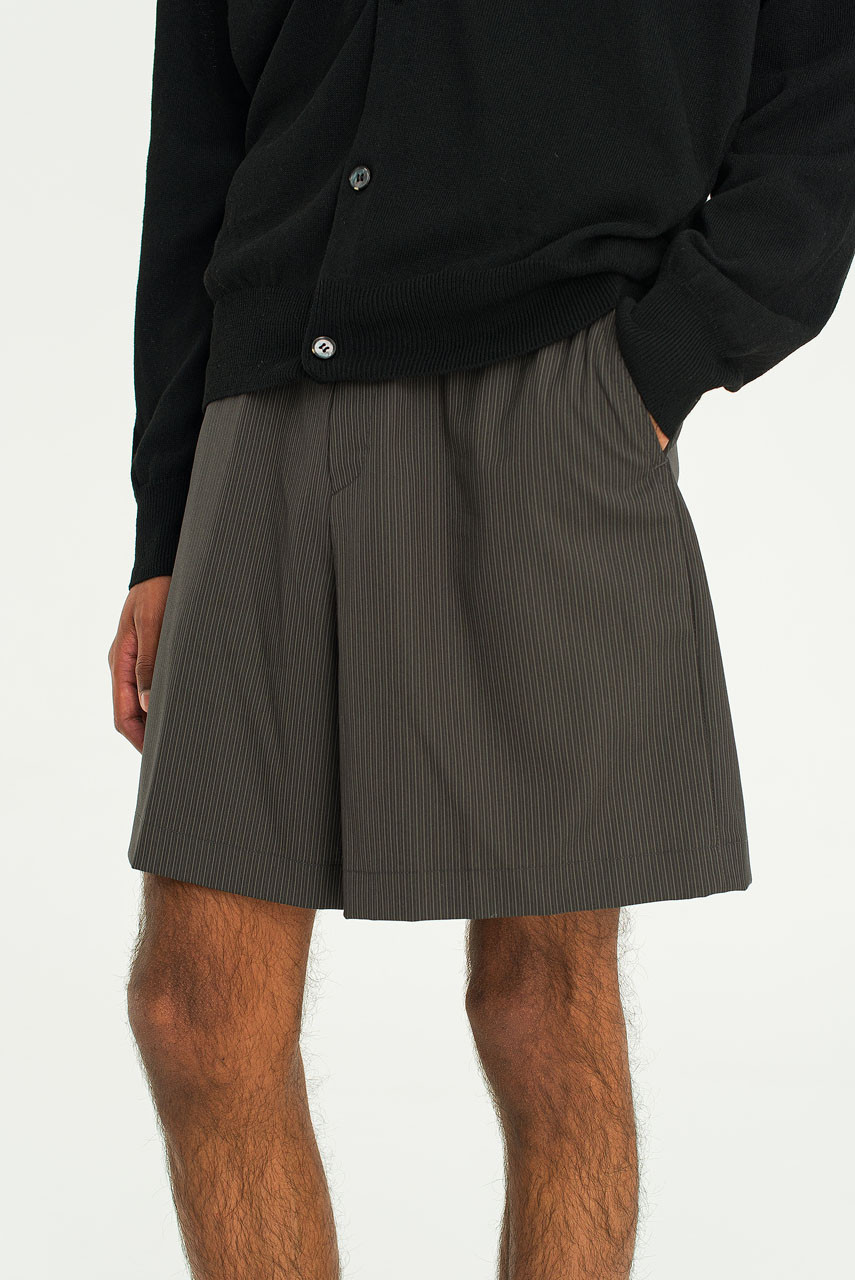Menswear | Stripe Shorts, Charcoal
