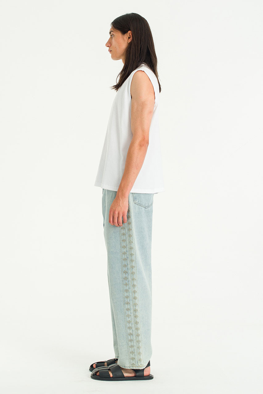 Menswear | Cropped Tank Top, White