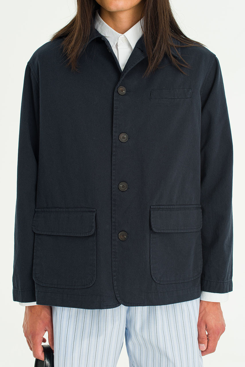 Menswear | Oversized Workwear Jacket, Dark Blue