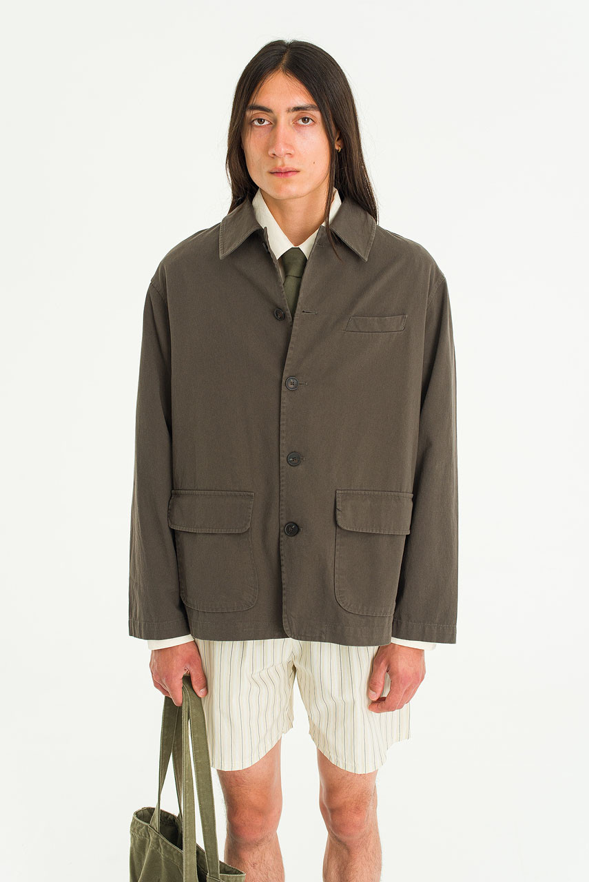 Menswear | Oversized Workwear Jacket, Khaki