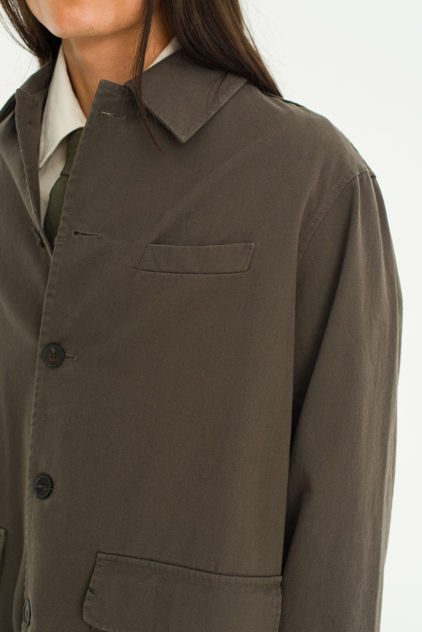 Menswear | Oversized Workwear Jacket, Khaki