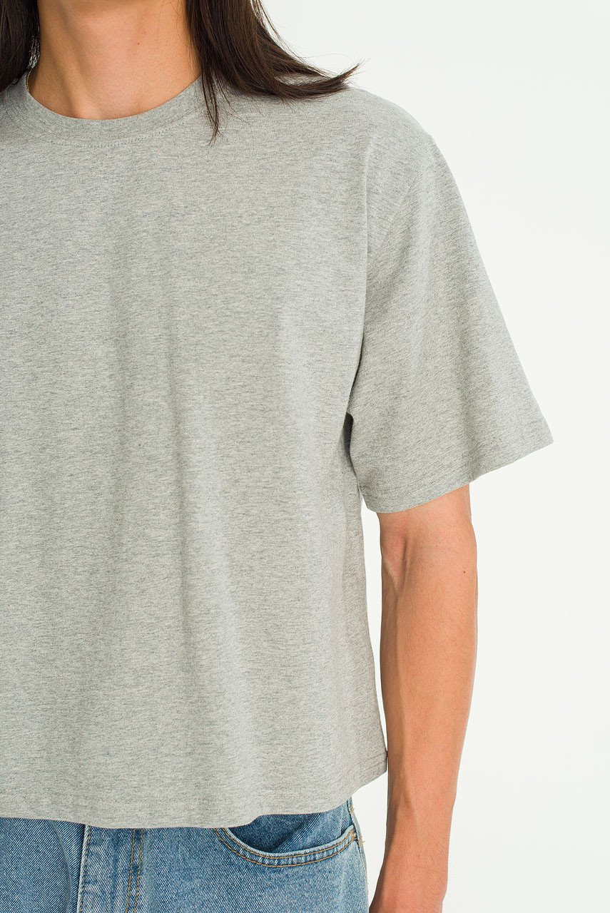 Menswear | Box Crop Tee, Grey