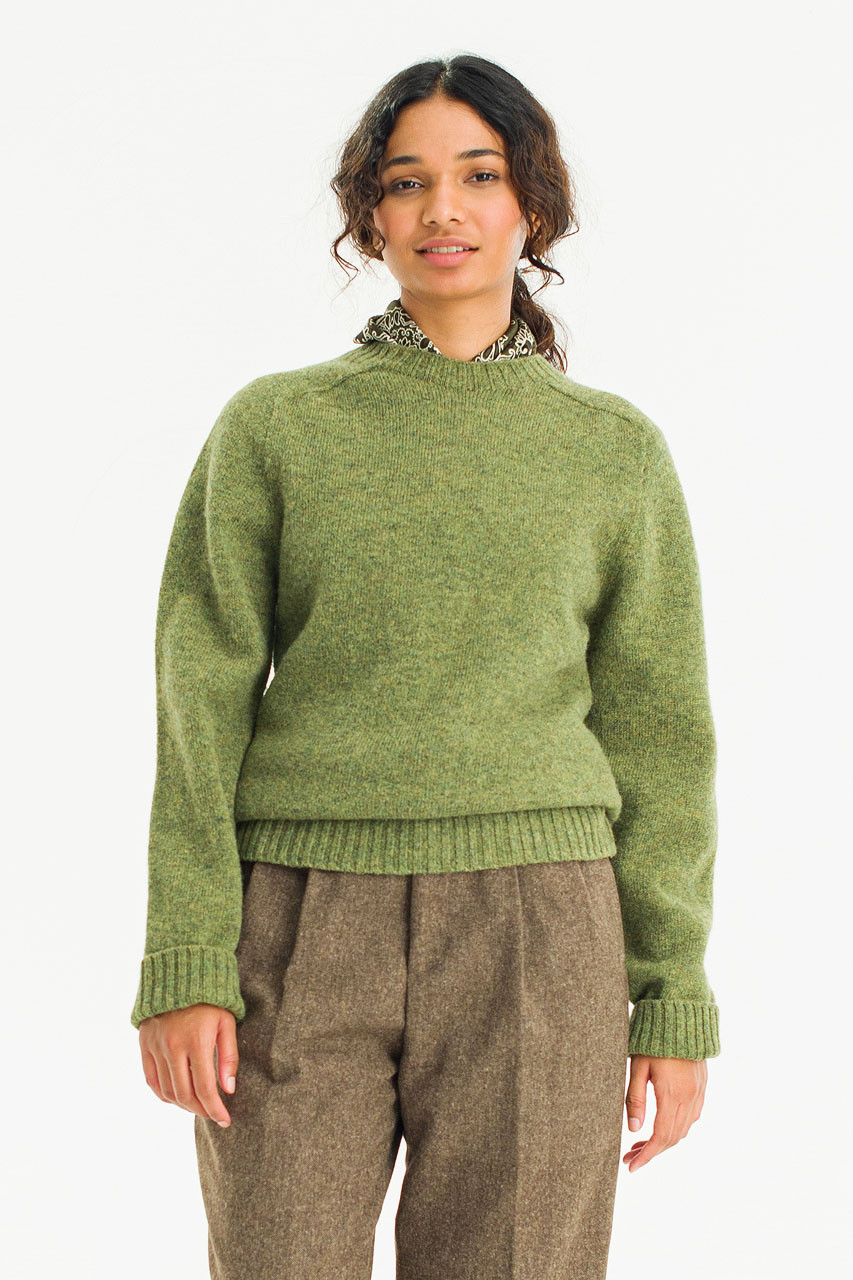 トップス simplycomplicated KNIT SWEATER OLIVE simplycomplicated KNIT SWEATER OLIVE