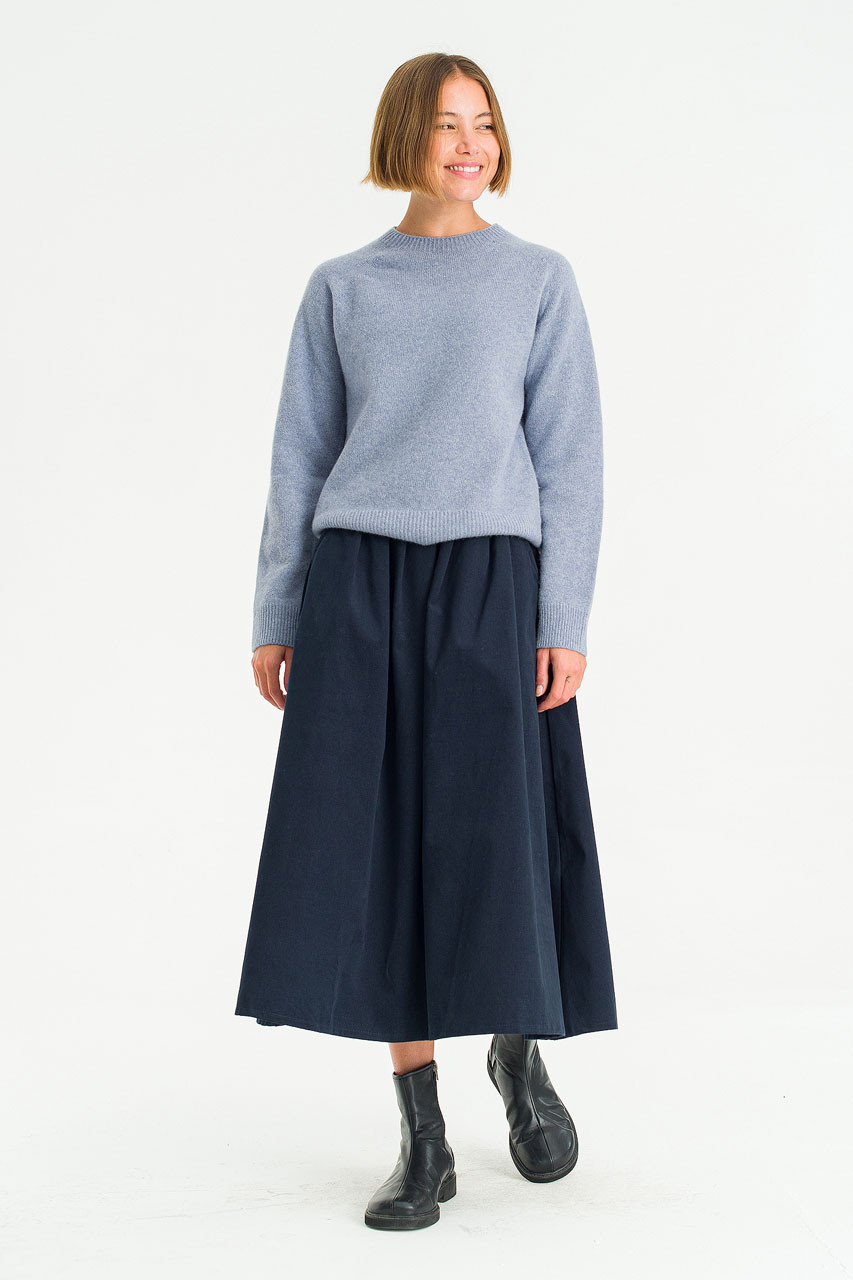 Super fine Seamless Jumper, Swedish blue