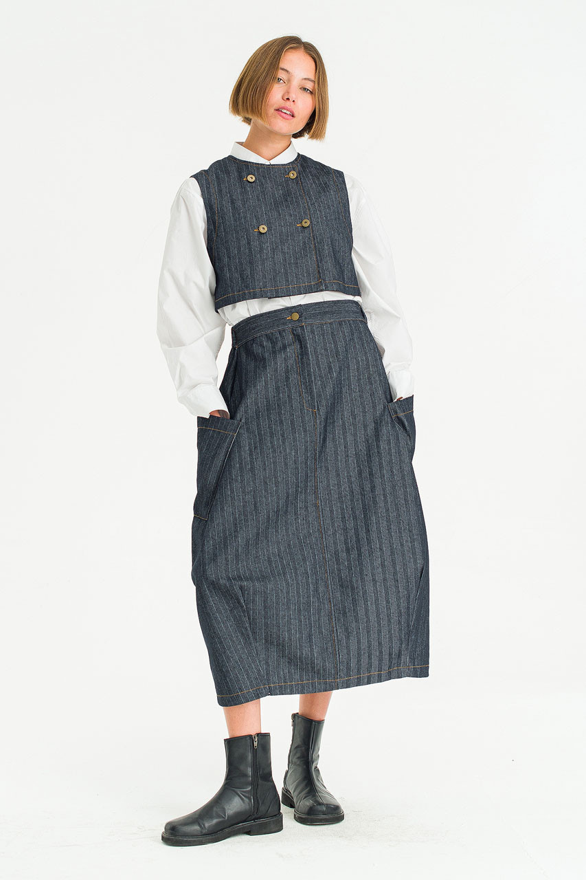 Hiro Ballon Skirt, Blue