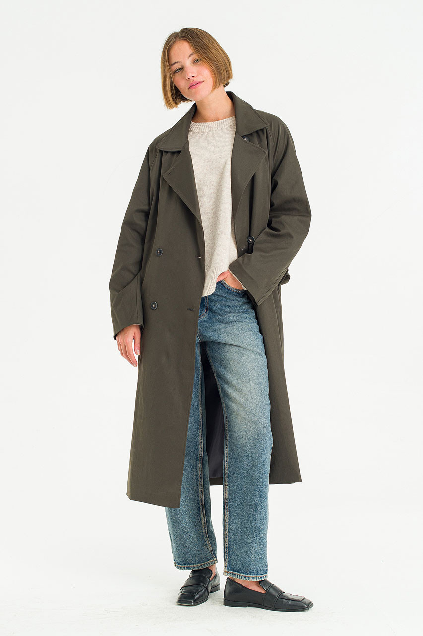 Harbor Trench Coat, Moss