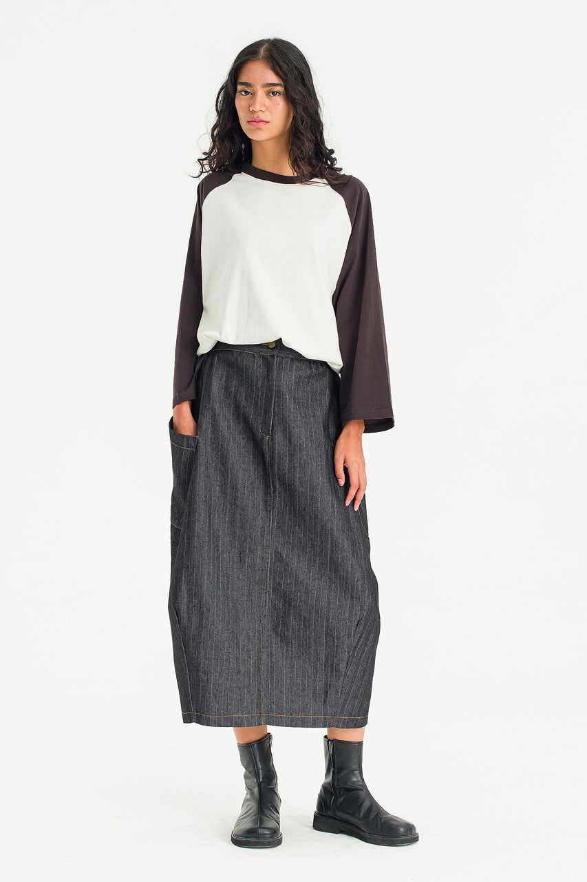 mimimaroY's FLAP FLARE SKIRT 黒2 Margaux Flare Skirt, Black