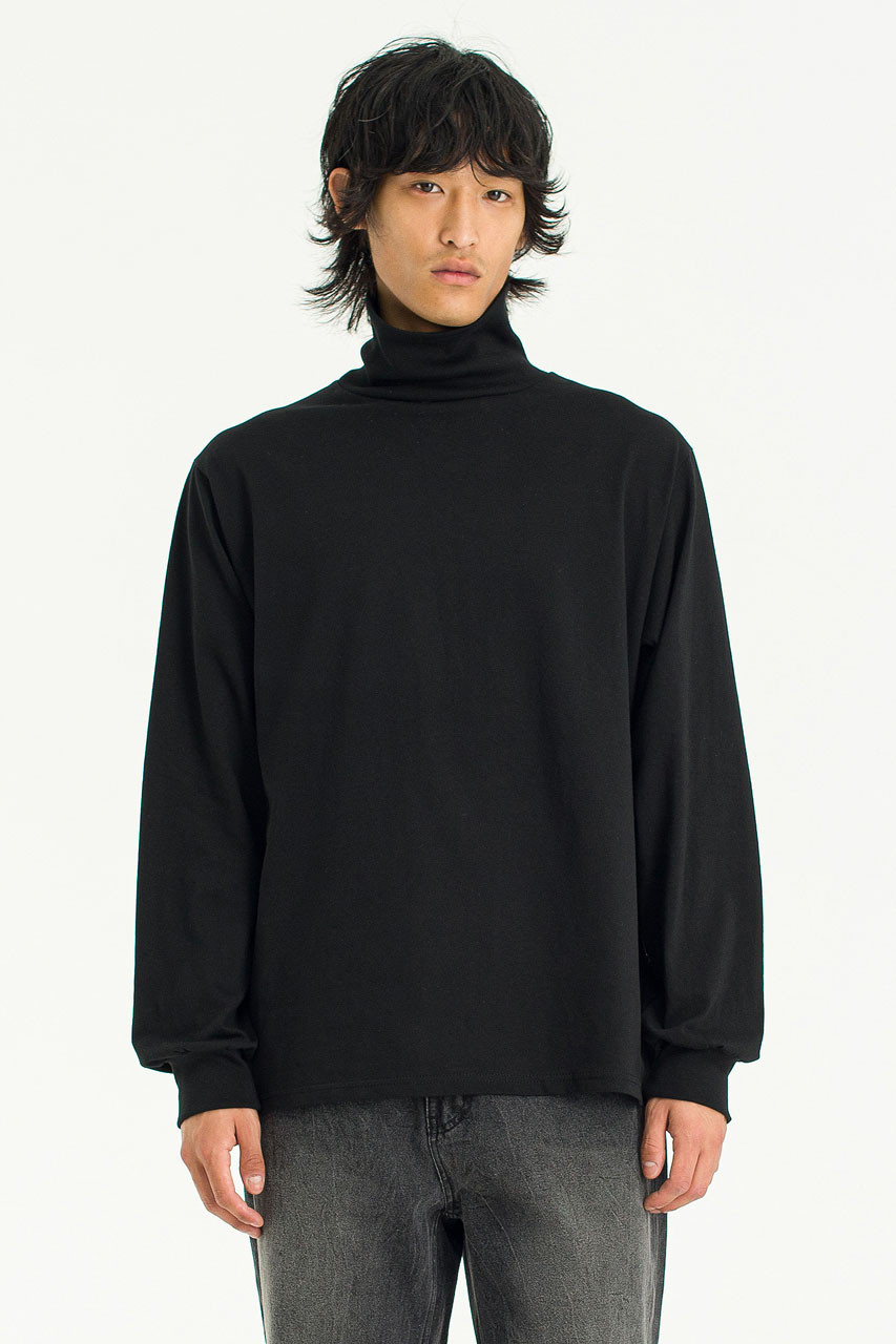 メンズウェア HALF MOCKNECK TSHIRT BLACK HALF MOCKNECK TEE | TFW49（ティーエフダブリュー）Official EC