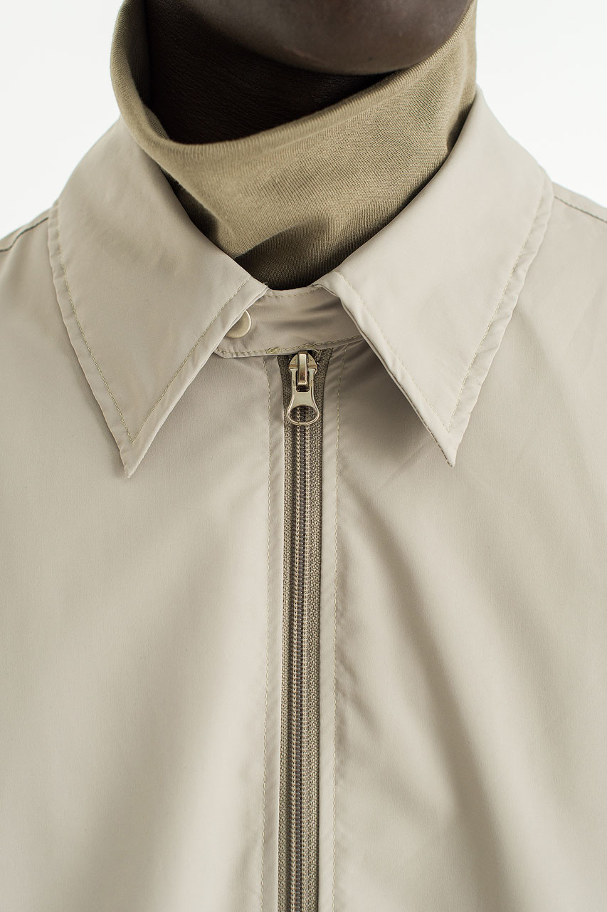 Menswear | Drape Harrington Jacket, Khaki Beige